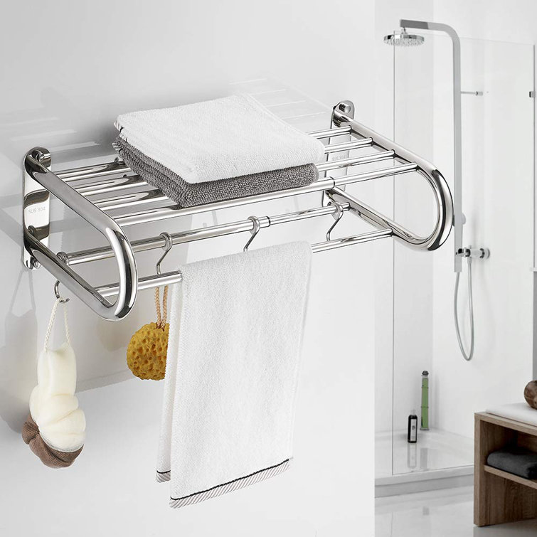 FUNDUXA Towel Racks With Towel Bar Rod And Hooks Wayfair